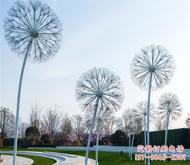 沧州抽象不锈钢蒲公英雕塑