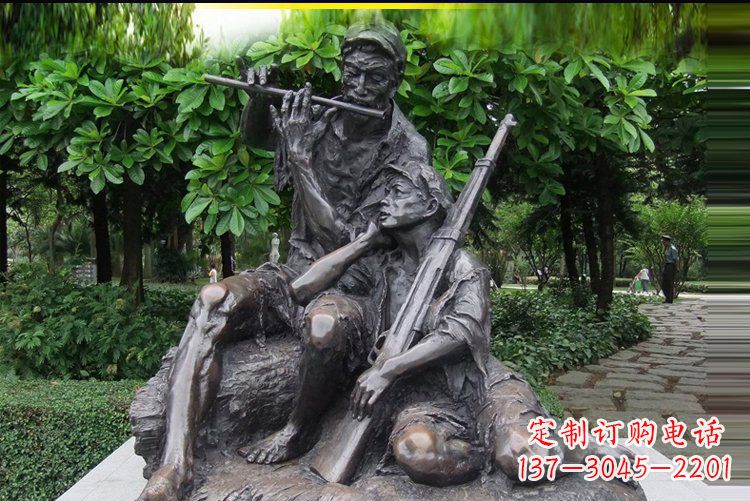 沧州红军战士雕塑——抒发军旅情怀