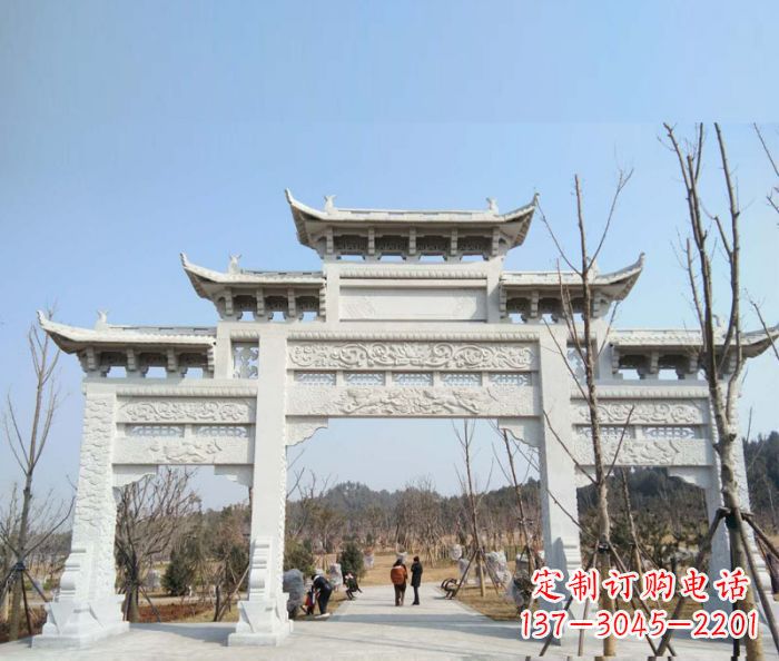 沧州“村口三门石雕牌楼”——悠久历史的见证