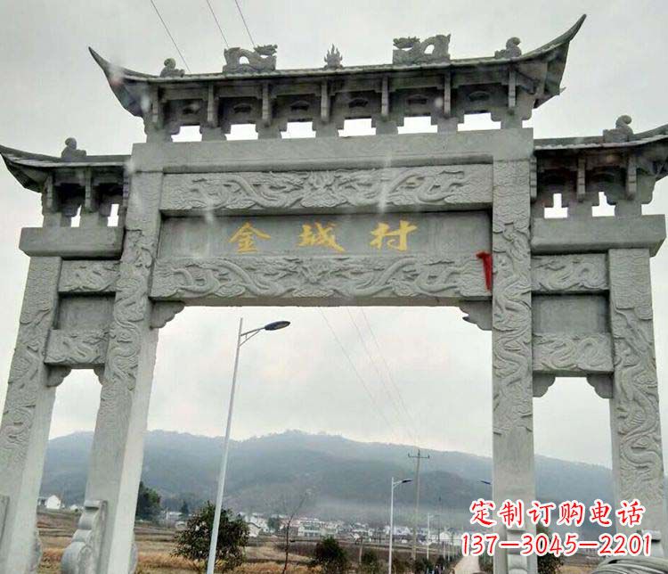 沧州该牌坊雕塑。