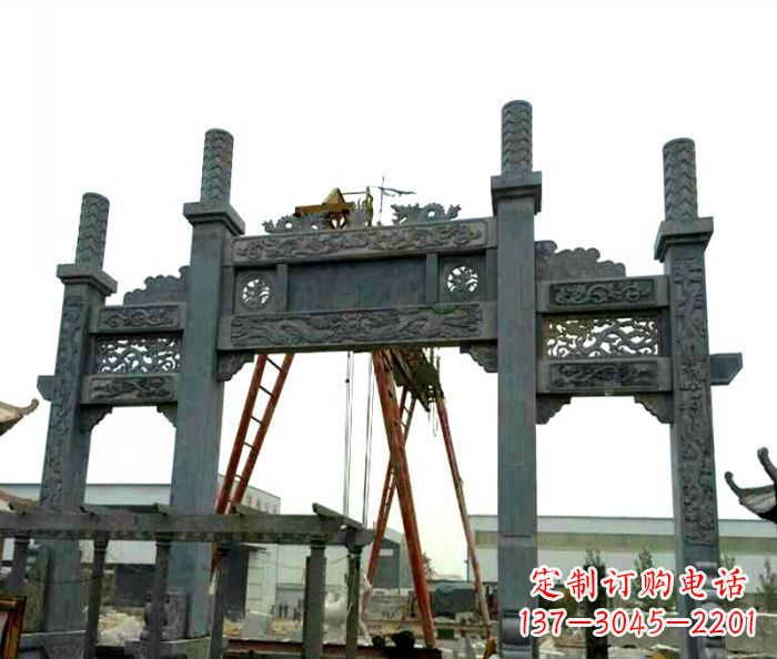沧州村庄牌坊雕塑传承历史文化