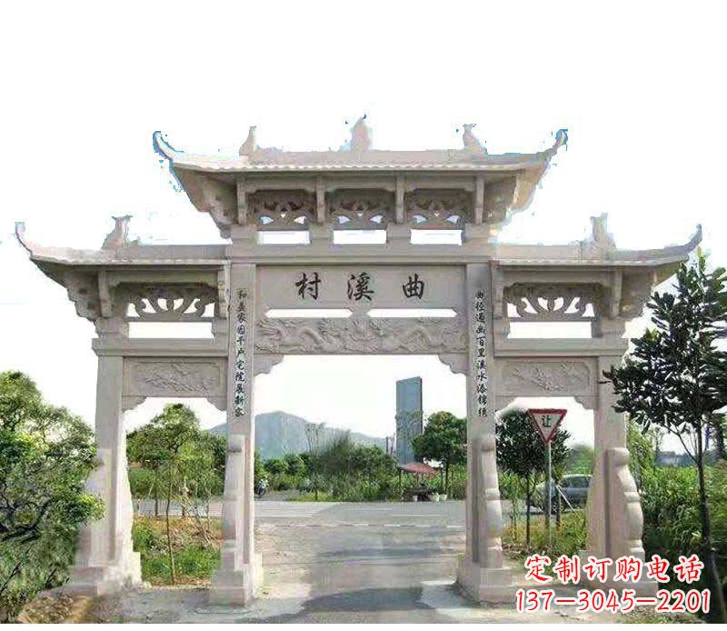 沧州精美牌坊雕塑——村庄的艺术瑰宝