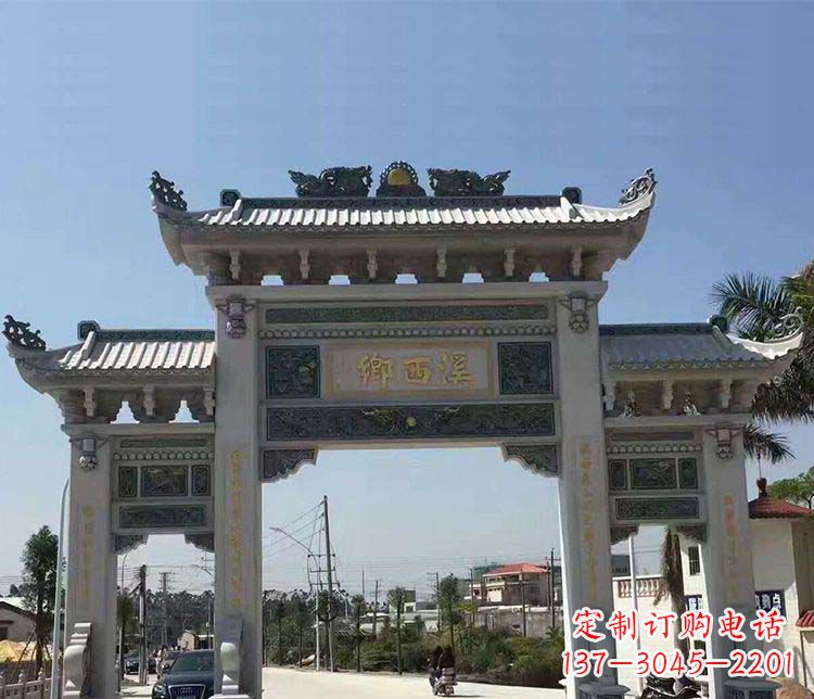 沧州石牌坊雕塑——缅怀深厚的历史情谊