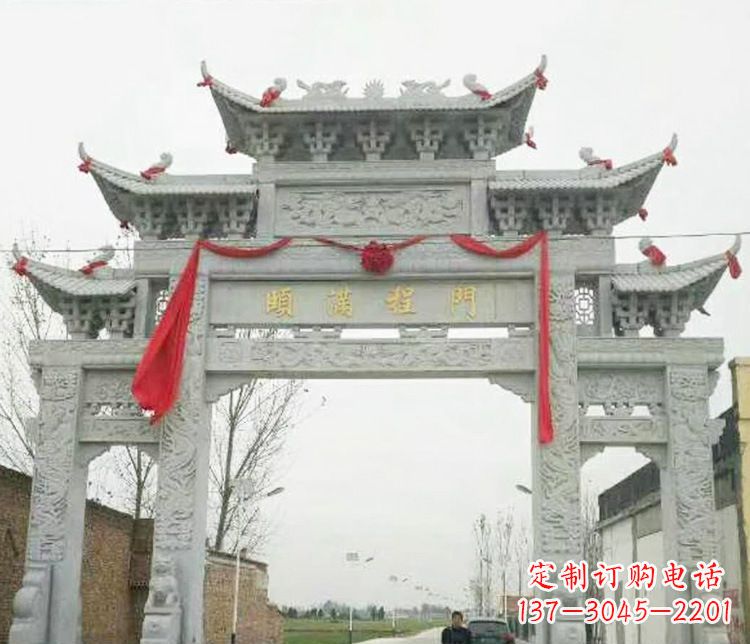沧州牌坊雕塑纪念历史,传承文化