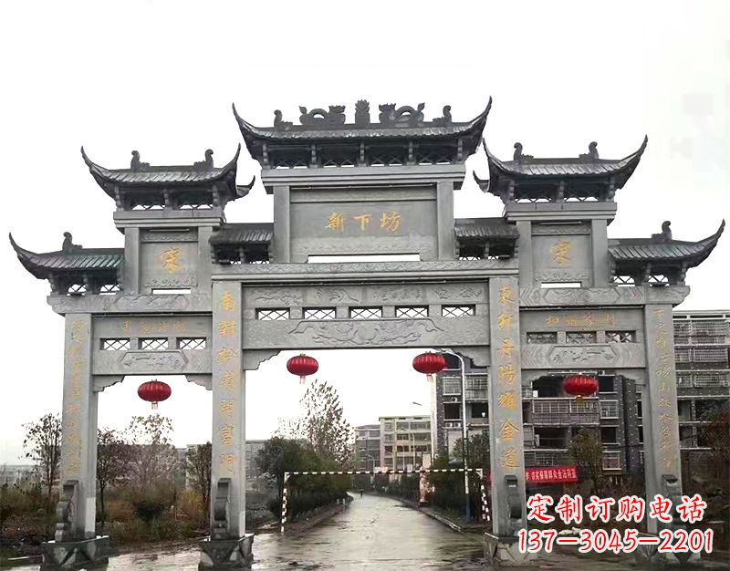沧州村庄石牌坊雕刻传统工艺的精美瑰宝