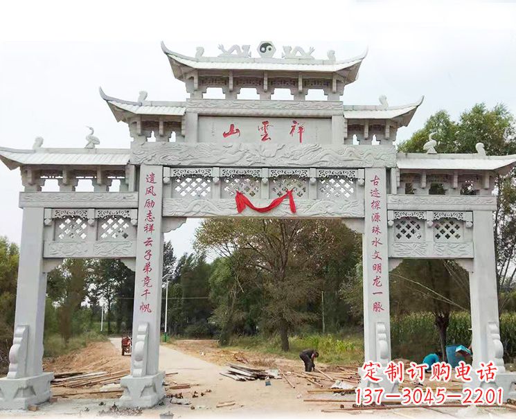 沧州大理石牌坊雕塑