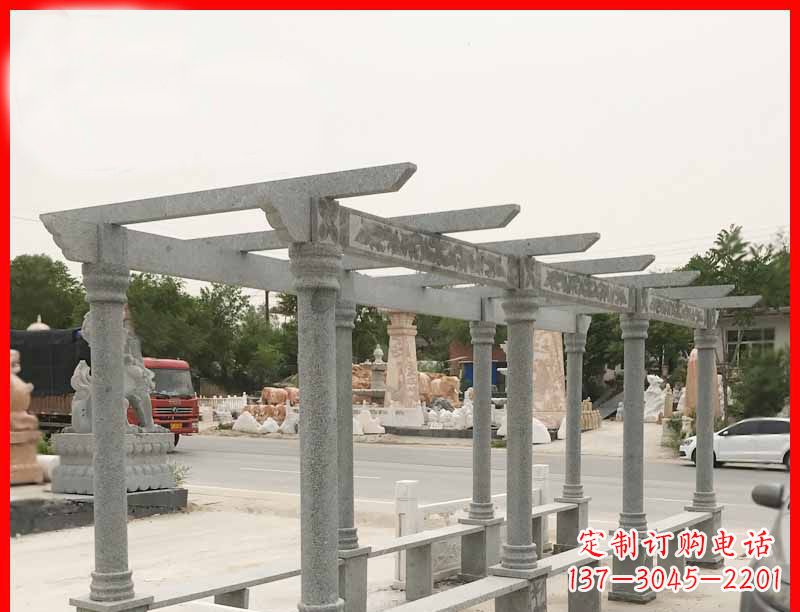 沧州大理石公园石雕长廊高端定制雕塑