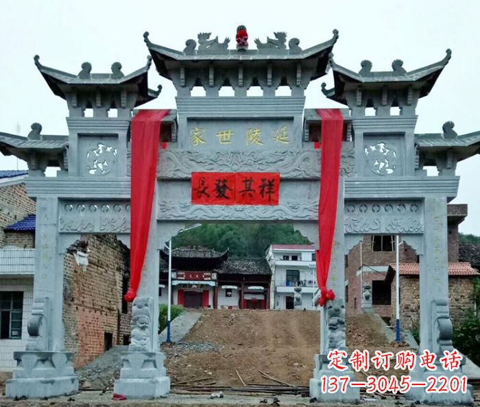 沧州精美大理石牌坊雕塑