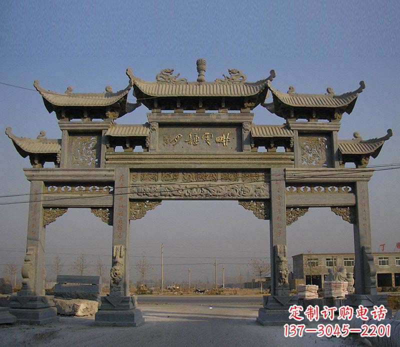 沧州大理石牌楼雕塑定制