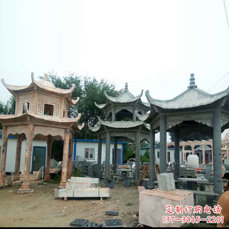 沧州精美大理石凉亭雕塑