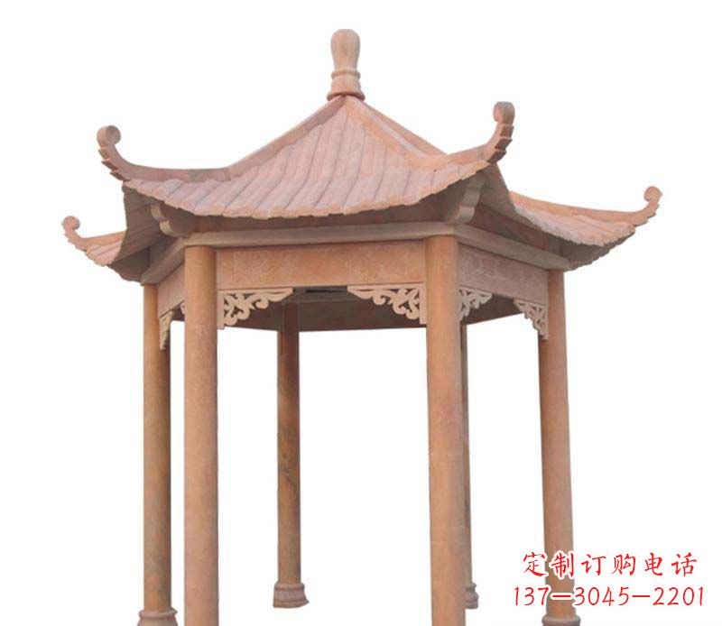 沧州大理石六角凉亭雕塑