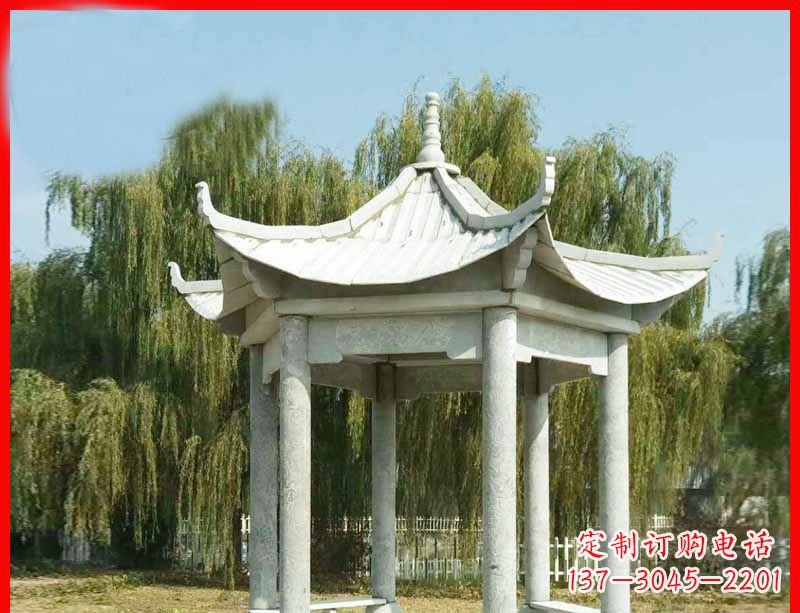 沧州精美大理石凉亭雕塑