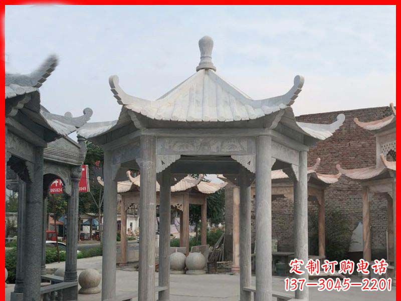 沧州大理石凉亭石雕