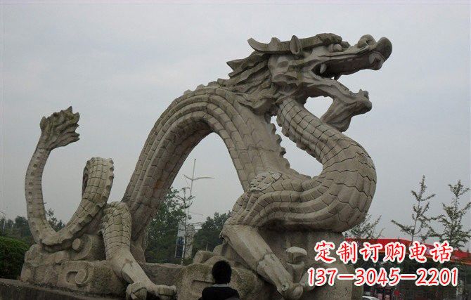沧州大理石龙雕塑，象征着力量与尊贵