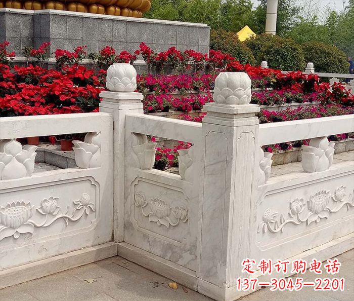 沧州精美大理石旅游景区石雕栏板