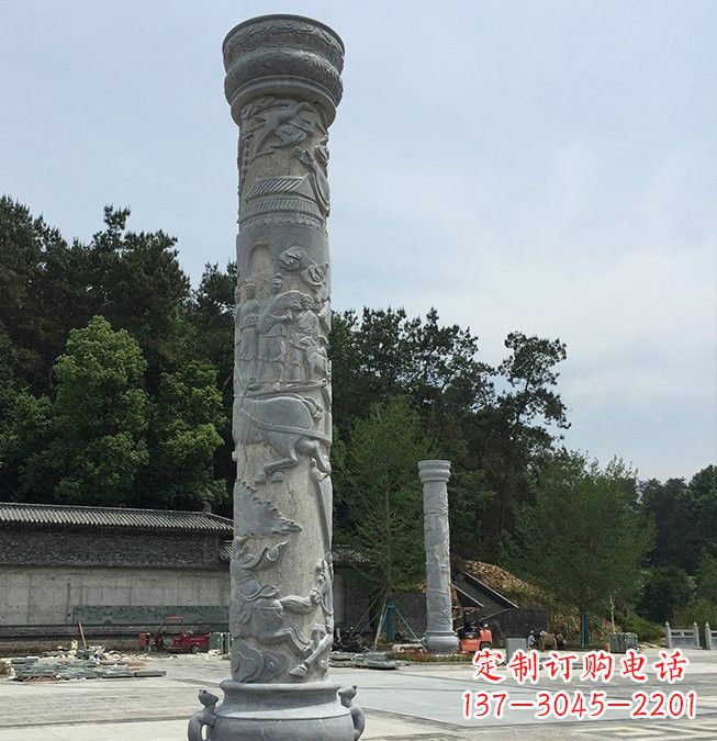 沧州大理石龙柱雕塑