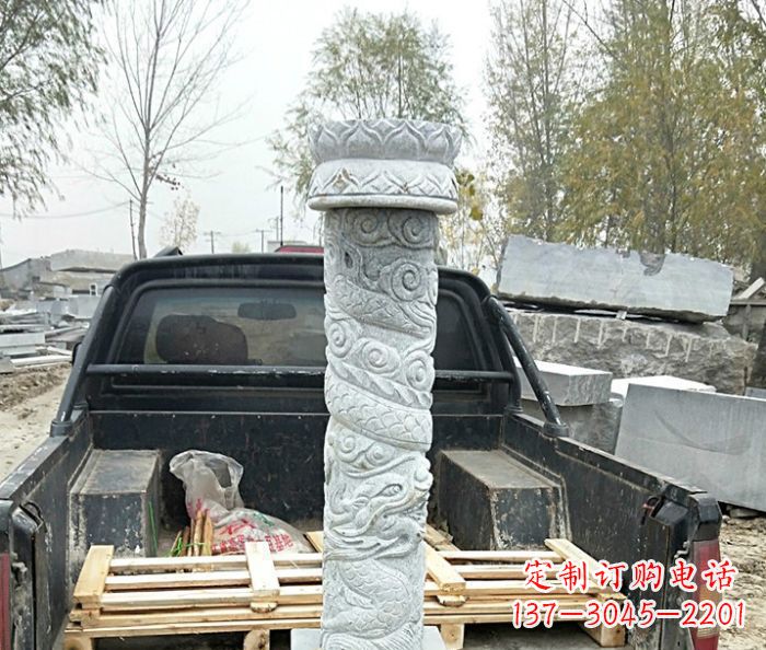沧州大理石龙柱雕塑