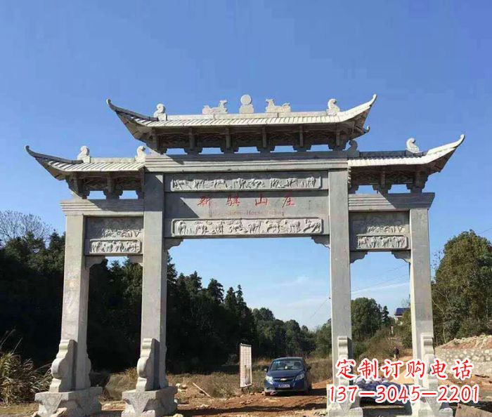 沧州精美石雕牌坊雕塑