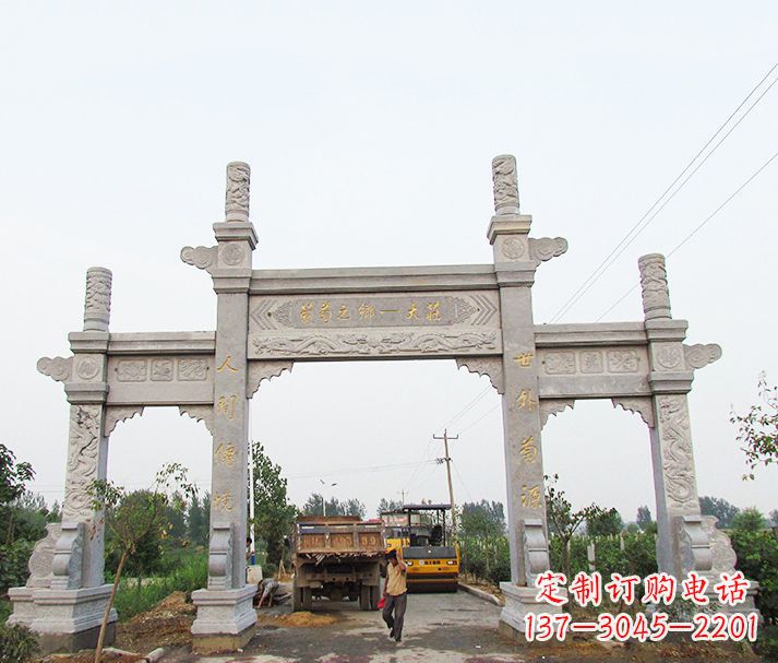 沧州大理石牌坊石雕,艺术精髓永不凋零