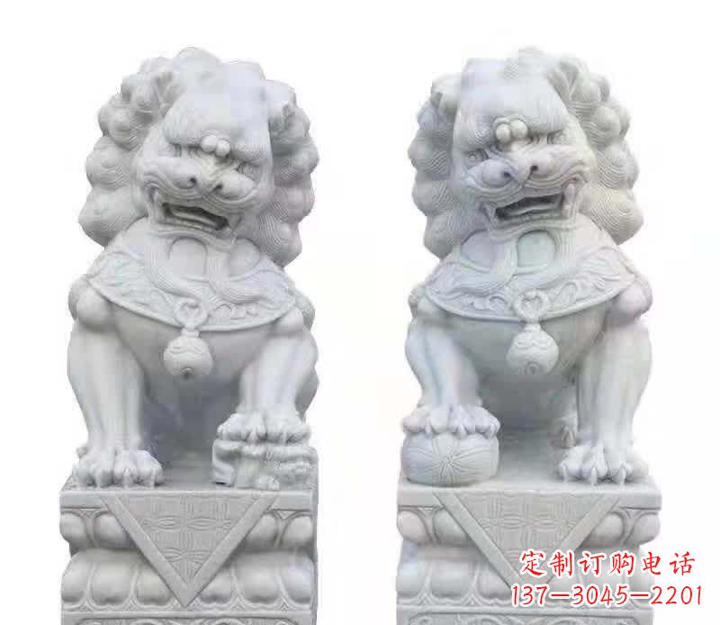 沧州大理石狮子雕塑震撼视觉、传承文化