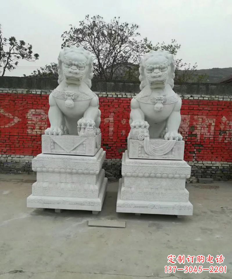 沧州大理石狮子雕塑,精致而壮观
