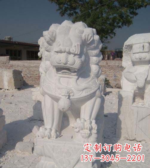 沧州精美大理石狮子雕塑