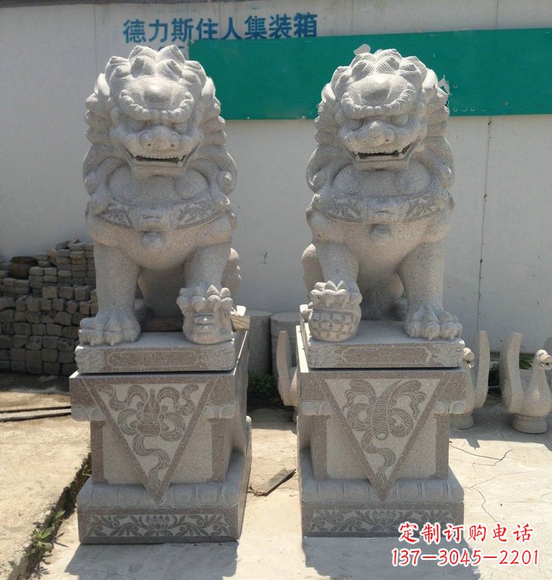 沧州精致大理石狮子雕塑