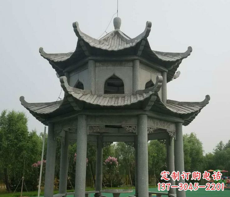 沧州精美大理石凉亭石雕
