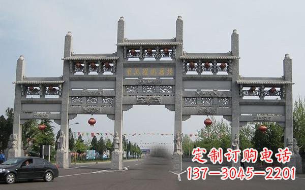 沧州精美大理石牌坊雕塑