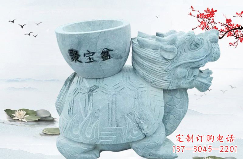 沧州大理石招财龙雕塑