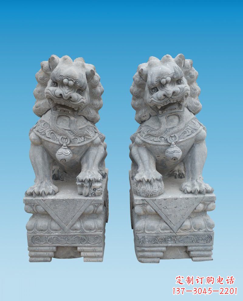 沧州精致雕刻的大理石狮子雕塑