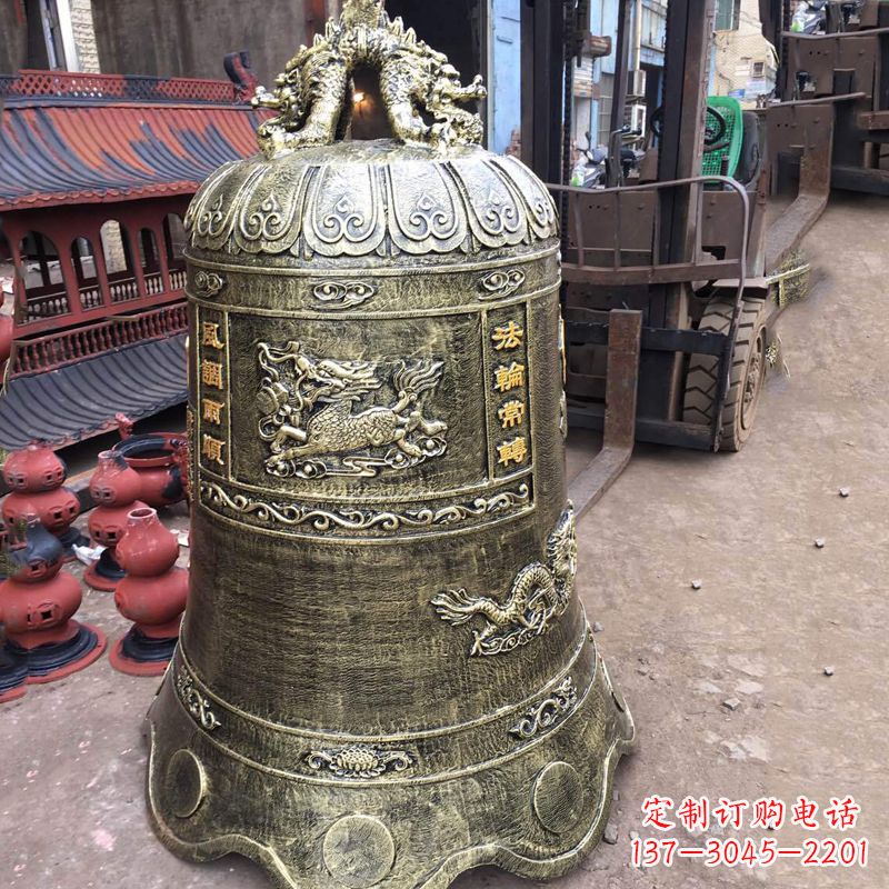 沧州华中领雕塑历久弥新的铜钟雕塑
