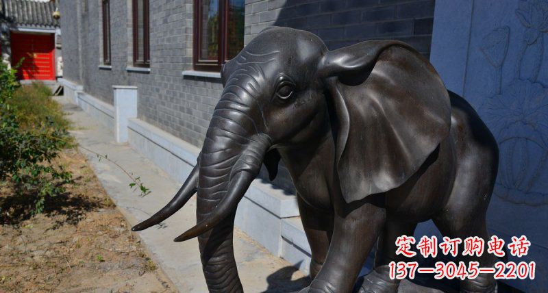 沧州优雅大象铜雕