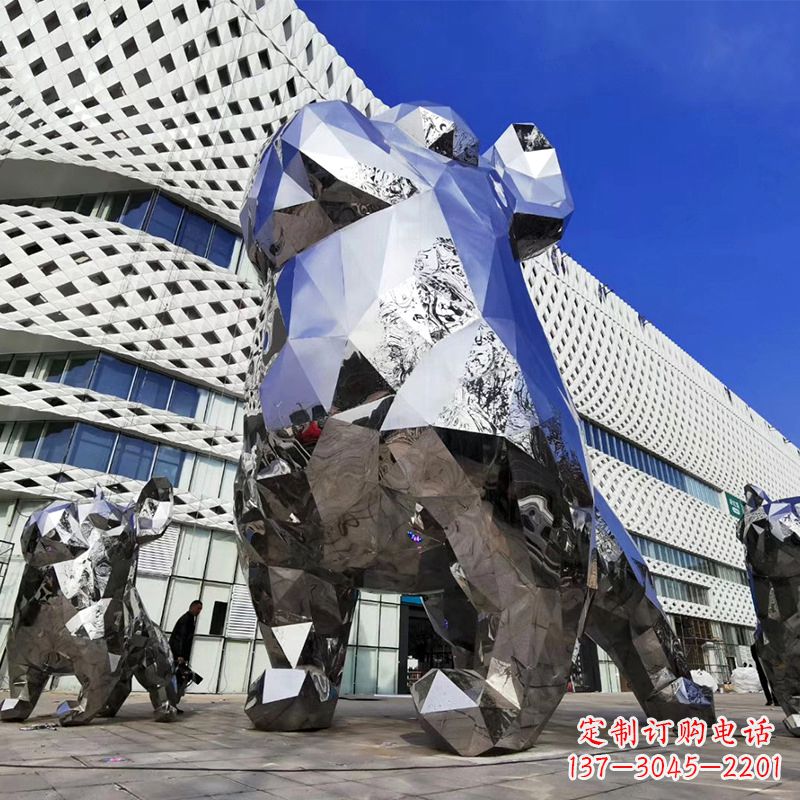 沧州优雅可爱的面部狗雕塑