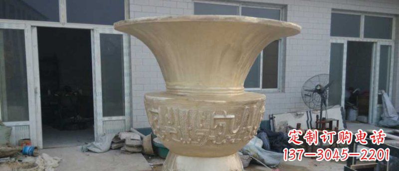 沧州高品质大型花盆铜雕