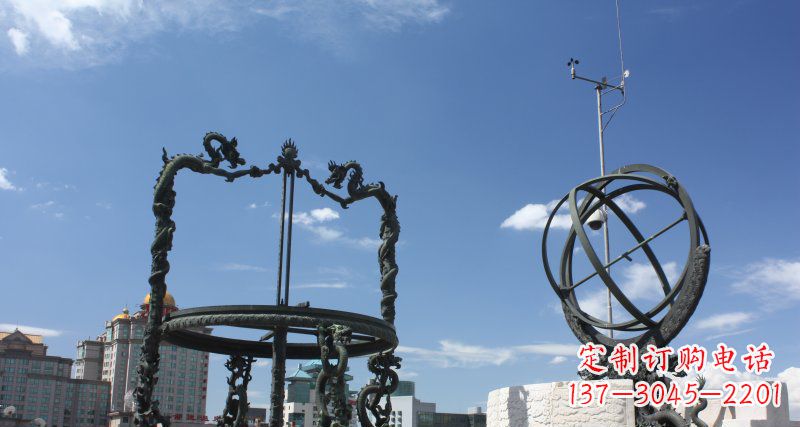 沧州中领雕塑浑天仪雕塑 铜雕景观构筑