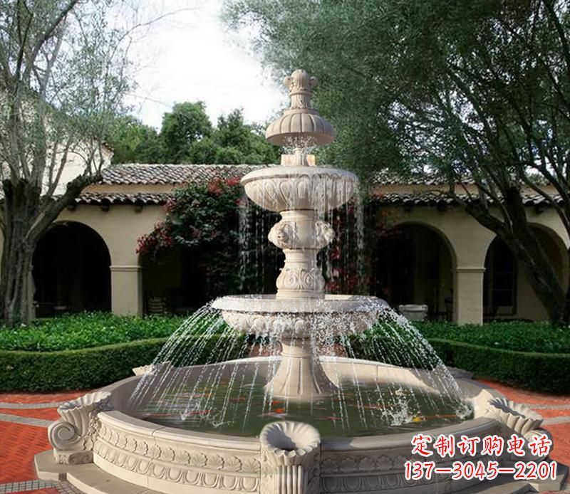 沧州大型景观喷泉石雕 (2)