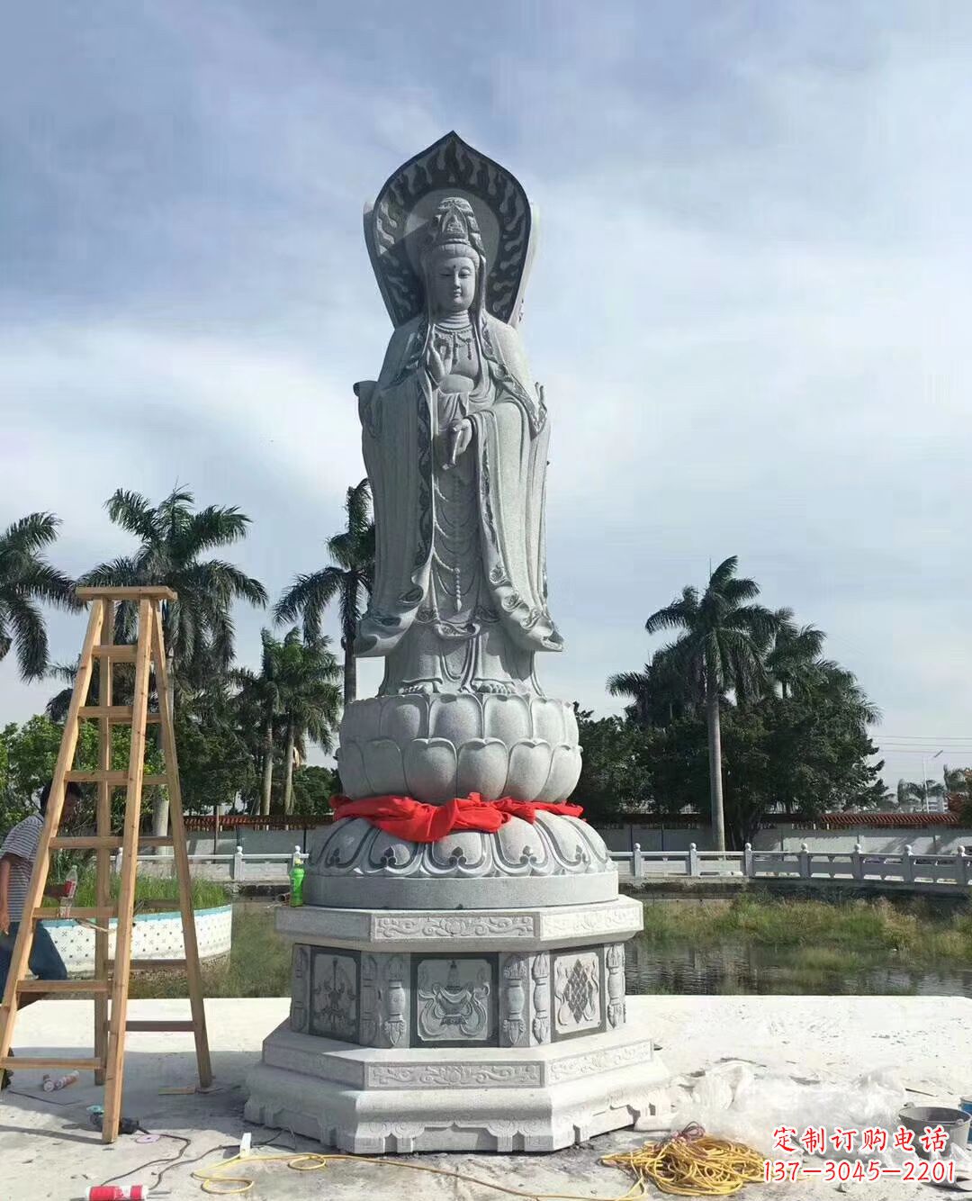 沧州观音大型石雕摆件