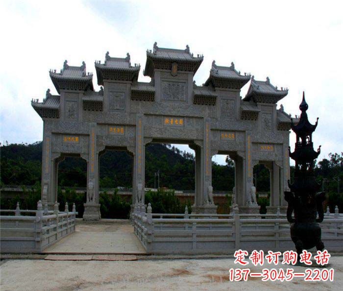 沧州精美石雕牌坊雕塑