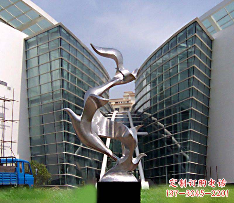 沧州大雁城市不锈钢雕塑