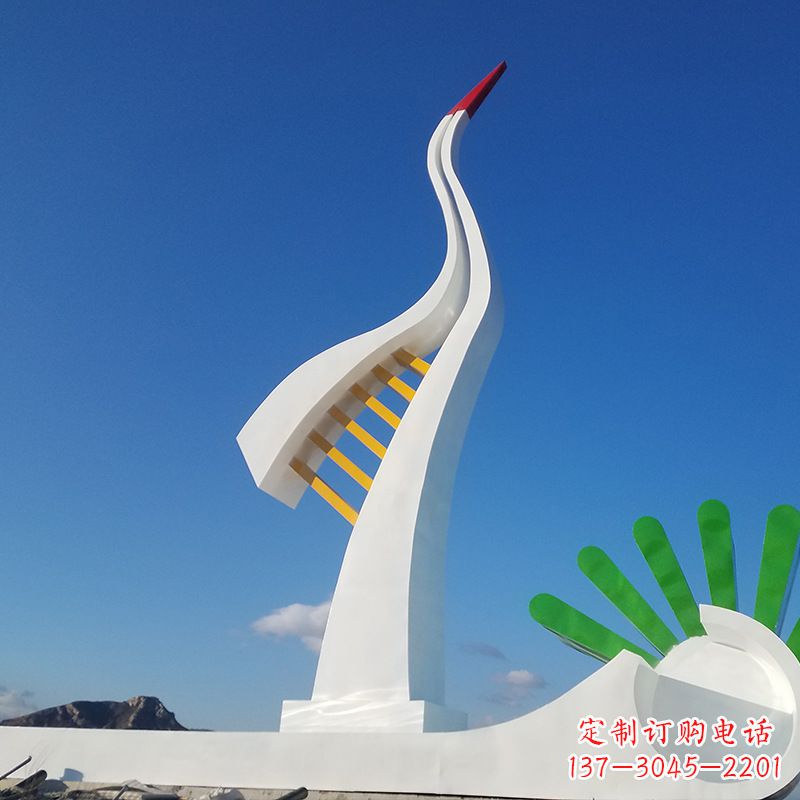 沧州珍贵雅致的丹顶鹤雕塑