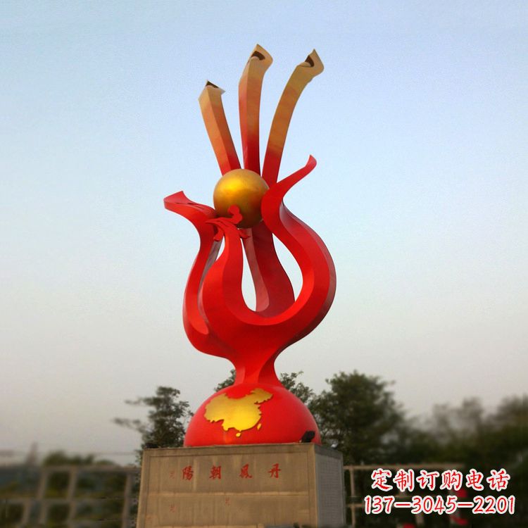 沧州精美不锈钢凤凰雕塑