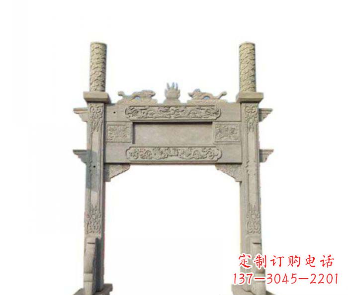 沧州产品名称中领雕塑-牌坊石雕