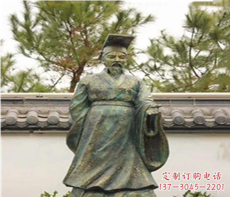沧州青铜雕刻汉武帝铜雕