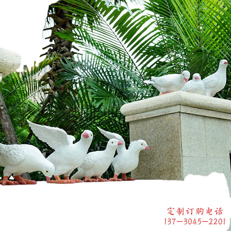 沧州精美纯铜鸽子雕塑