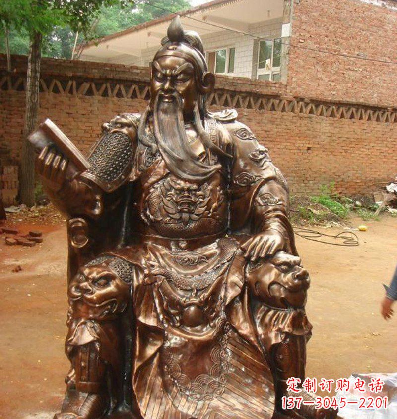 沧州传承古典文化，唯美古典雕塑-关公铜雕