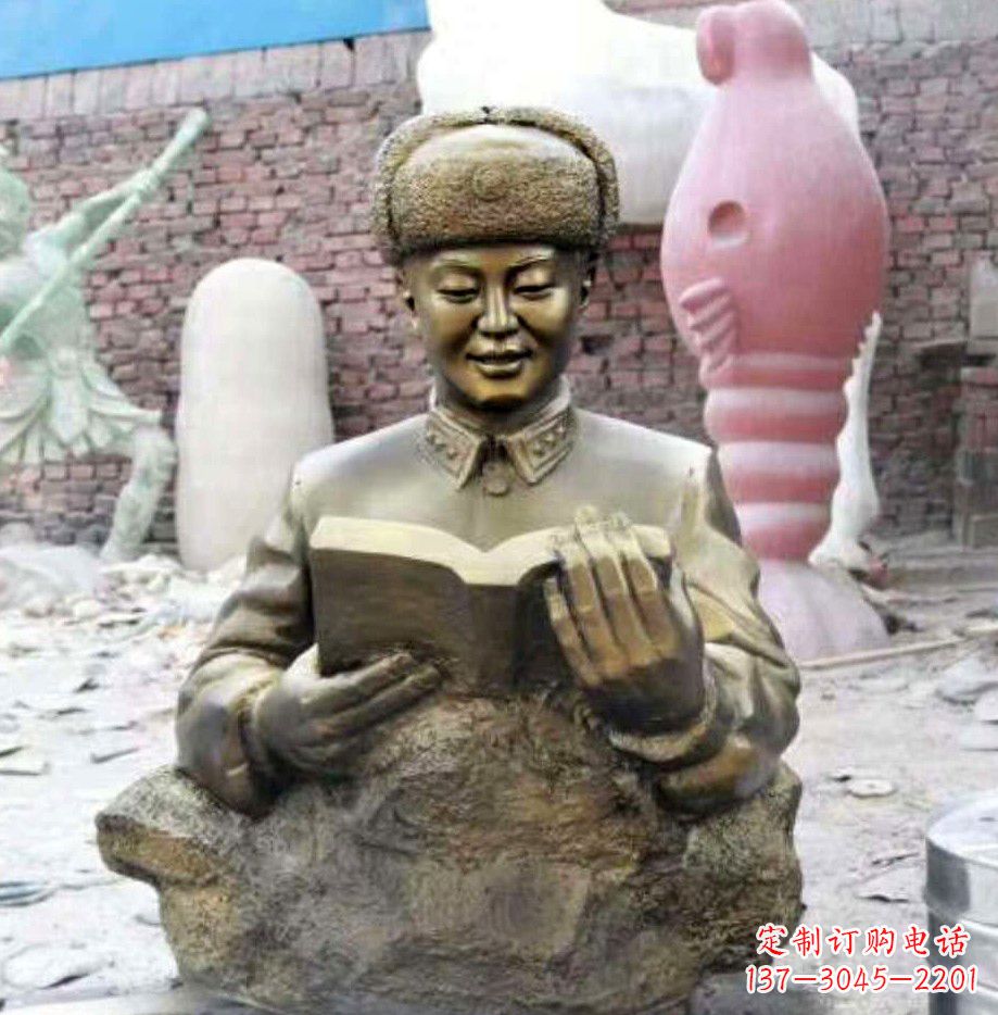 沧州中领雕塑精美雷锋铜雕塑