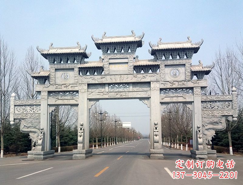 沧州中领雕塑装饰性牌坊雕塑