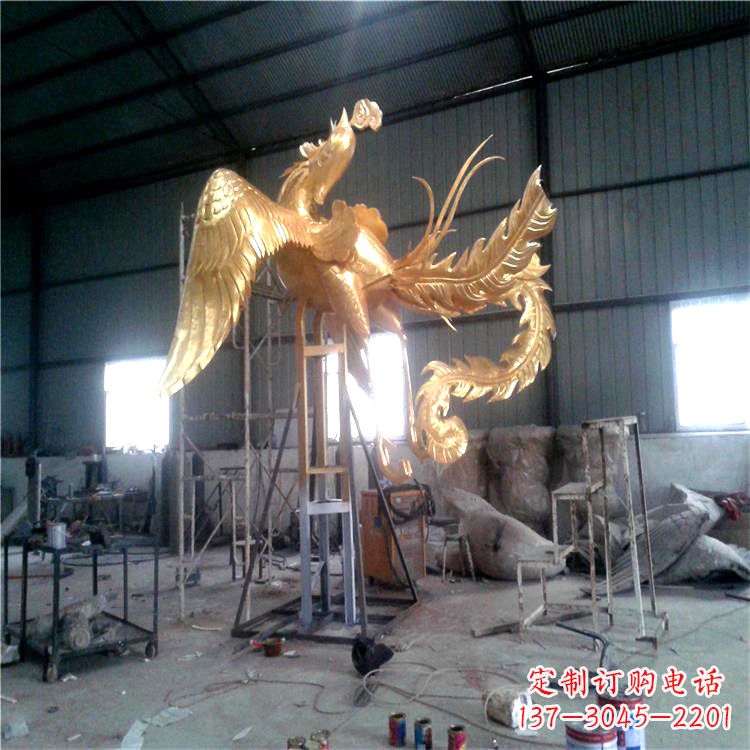 沧州锻铜精美凤凰雕塑