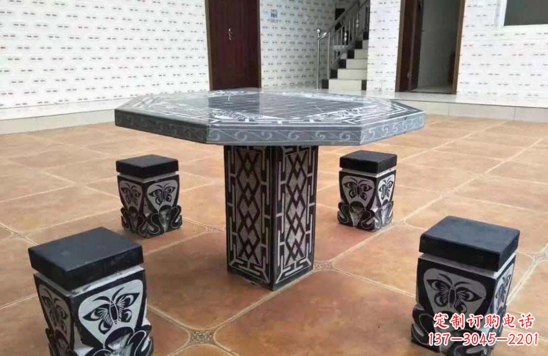 沧州多边形仿古石桌凳